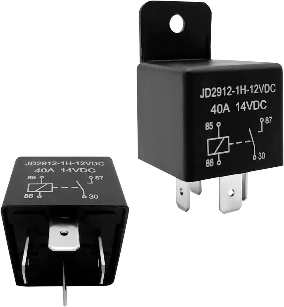 2 PCS Car Relay 40A, 4 Pin 12V Auto Switches and Starters, Spst Model