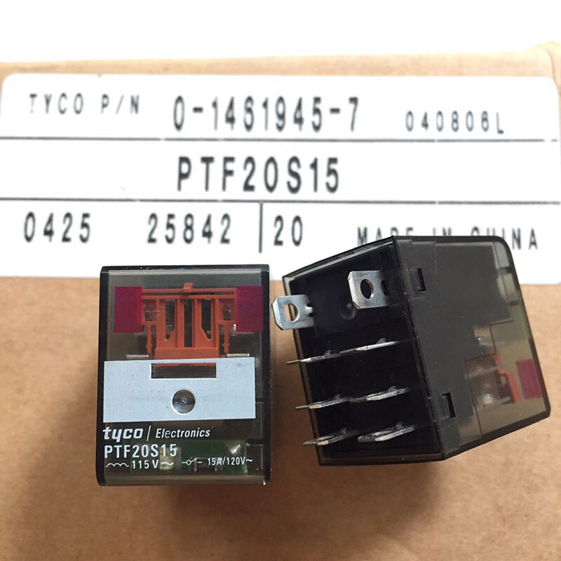 5Pcs TYCO PTF20S15 115VDC Power Relay 8Pins 15A 120V NEW