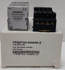 SIEMENS 7PA2732-0AA00-2 110/125VDC TRIP,FAST RELAY 4 NC/NO WITH SOCKET