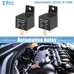 2Pcs Car Relay On/Off Normally Open 4 Pin 12V 80Amp SPST Model JD2912-1H-12VDC 8