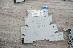 Slim Relay and Base, 5VDC Coil, 6 Amp Contact, NO/NC, HF41F 5-ZS 41F-1Z-C2-1