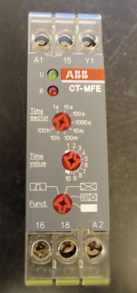 ABB, CT-MFE Multifunction Time Relay 0.05s-100h, AC/DC 24-240V 50/60Hz