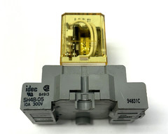 IDEC POWER RELAY RH4B-U DC24V 4 POLES RH SERIES 10A W/ SOCKET SH4B-05 10A 300V