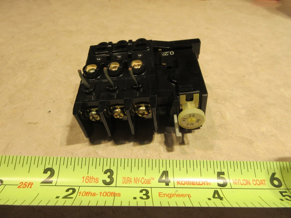FUJI ELECTRIC RCa3737-1C OVERLOAD RELAY, 0.25 ARC SECONDS, AB0320