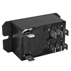 Power Relay Pack of 2 12V DC 30A Dual Pole Double Throw Compatible With 120/2…
