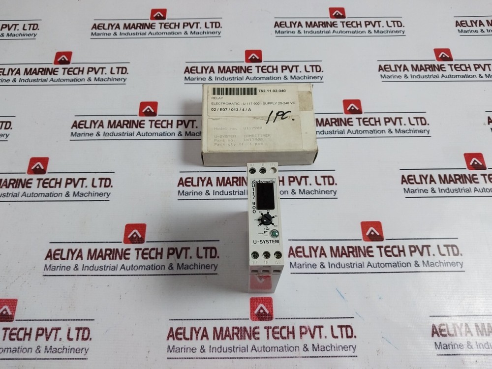 Electromatic U117900 Relay Combi Timer, 20-240V AC, 8A, 15s-60min