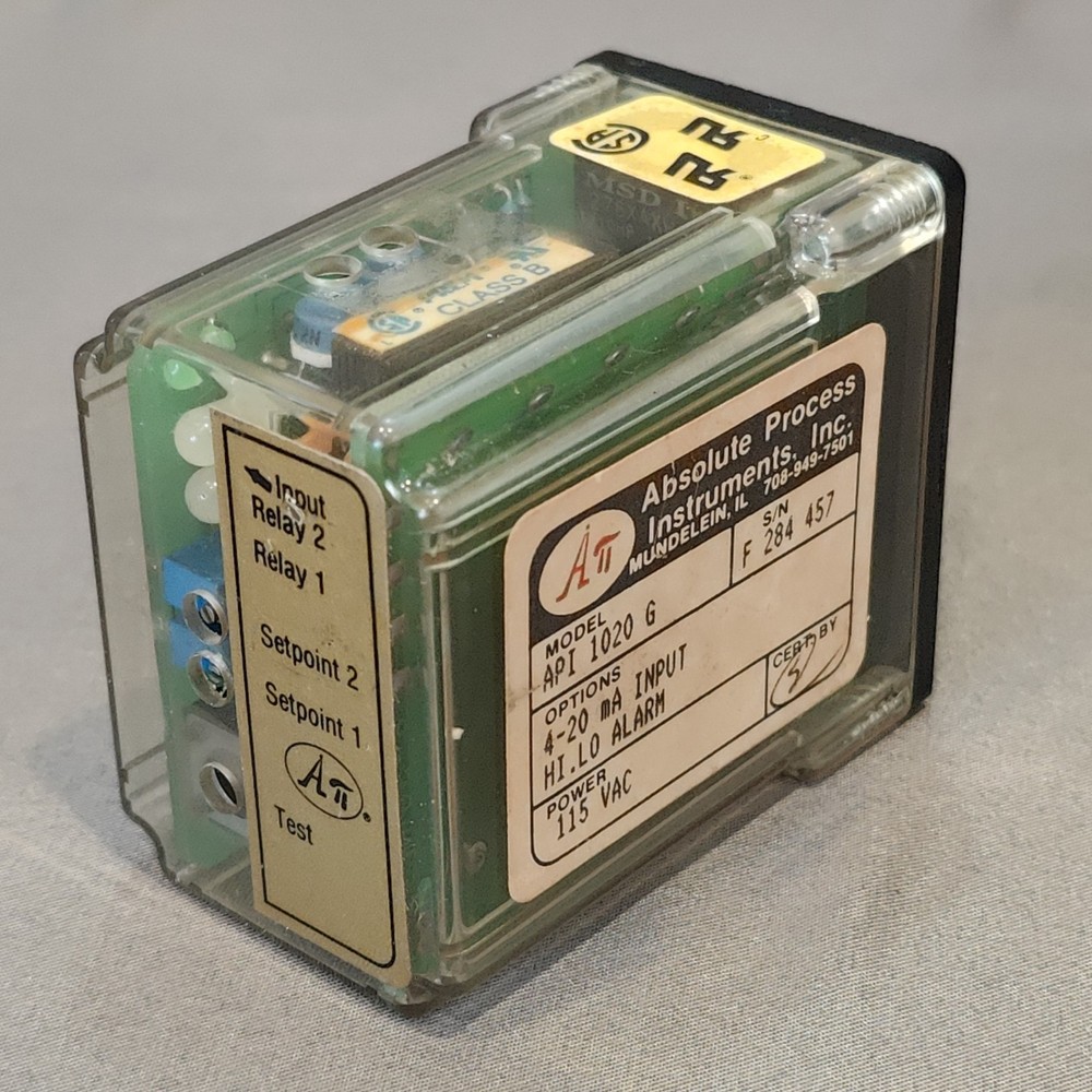Absolute Process Instruments API 1020 G SAFETY Relay API1020G
