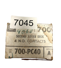 Allen Bradley 700-PC40, Series A, Second Adder Deck 4 N.O Contacts