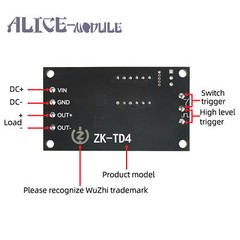 ZK-TD4 MOS Switch Trigger Cycle Timing Delay Module Solenoid Valve Control B2AM