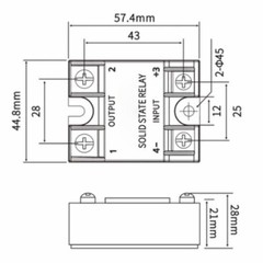 Solid State Relay MGR-1 D4825 for Mager Single Phase SSR 25A DC 3-32V AC 24-480V