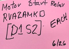RVA Motor Start Potential Relay RVA2AMKD Electrica 8200RVAM01 Tecumseh NEW [D1S2