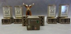 UF3D-24VDC N Kuhnke Universal 10 Amp 11 Pin Relay with Adapters Lot of 5