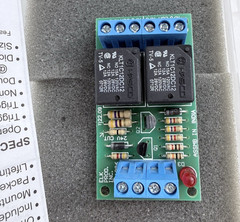 ELK-924 Sensitive Relay Module DPDT 12/24 VDC w/ 1.2 mA Trigger – Open Box