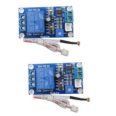 2Pcs 12V Photoresistor Sensor Relay Module Car Light Automatic Control Switch wi