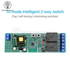 AC220V 1/2/3 Channel WIFI Smart Switch Relay Module Jog Self Locking Interlock