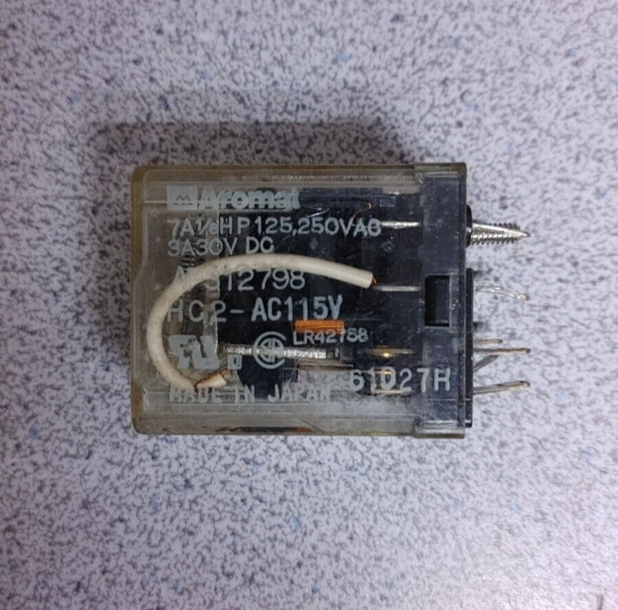 AROMAT AP312798 7A 1/6HP 125/250VAC 3A 30VDC HC2-AC115V RELAY QUANTITY!!