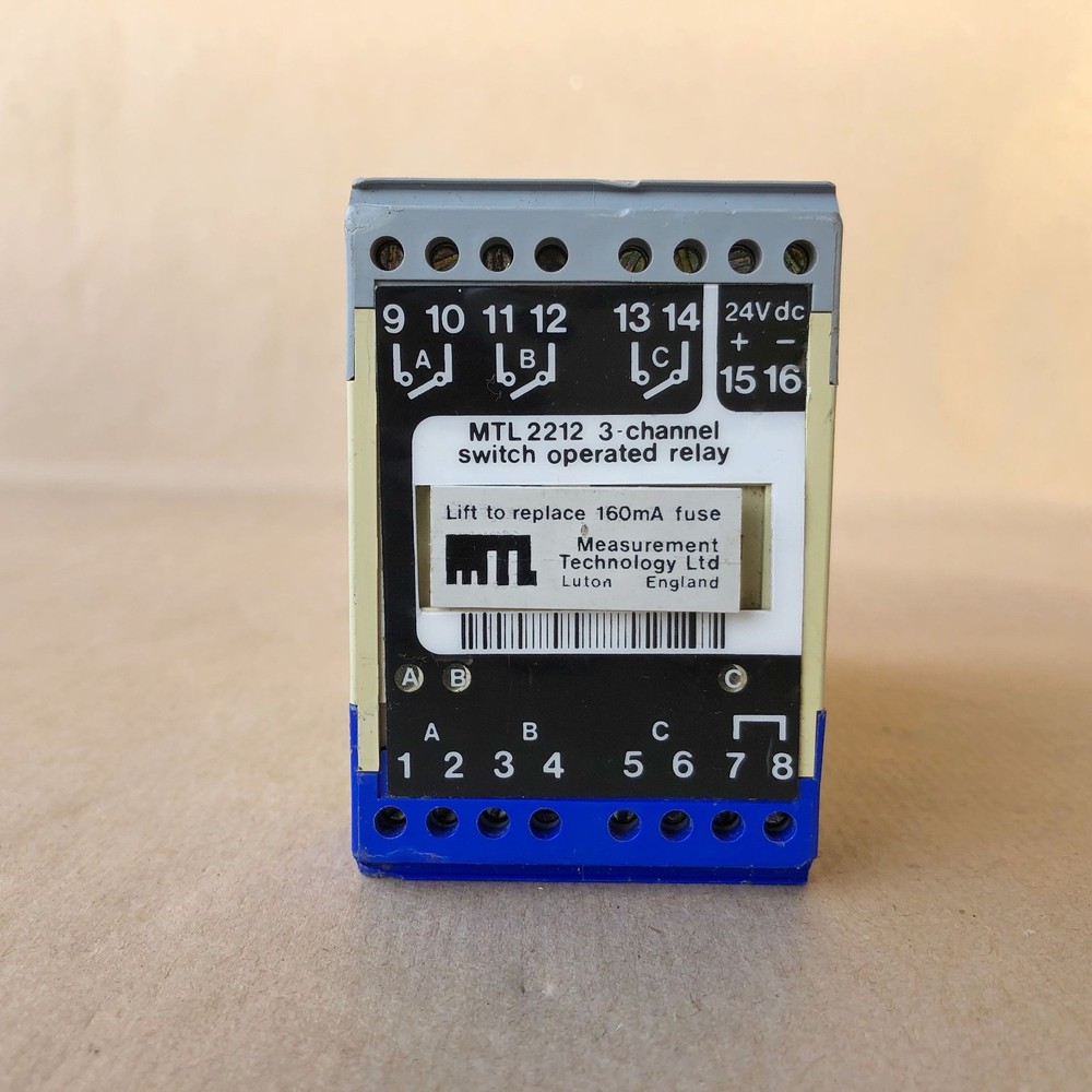 MTL 2212 3-CHANNEL SWITCH OPERATED RELAY