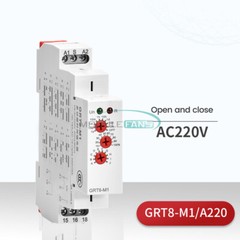 AC/DC12V-240V 220V 16A On Delay Off Delay Timer Relay Time Delay Relay Din Rail