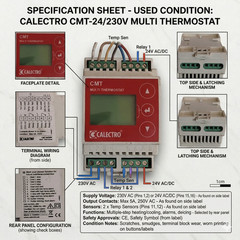 CALECTRO CMT MULTITHERMOSTAT RELAY 220VAC FREE FAST SHIPPING