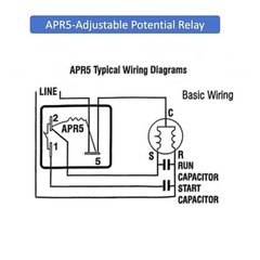 Adjustable Potential Relay 30A 110–270V AC for Motor Start HVAC Compressor
