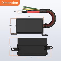12V Waterproof Relay Box – 6 Way Pre-Wired Fuse Block for Car Marine Boat Automo