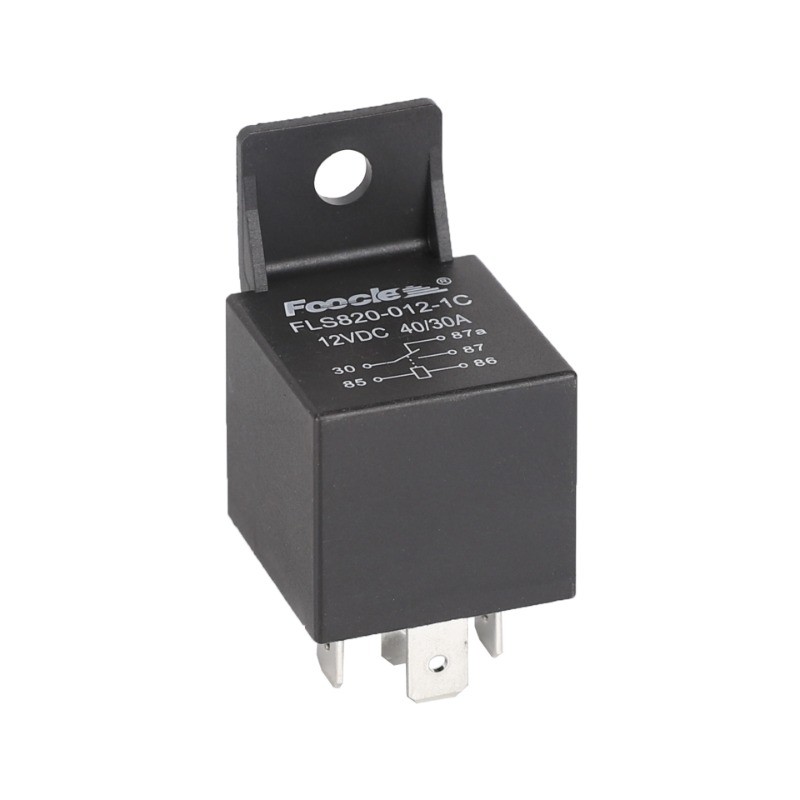 12V 40A 5-Pin Auto Relay with Metal Bracket, Universal Car Relay 24V Compatible