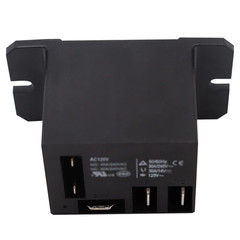 2PCS Power Relay AC120V Coil, 30A SPDT(1NO 1NC) with Flange Mounting and 10 Quic