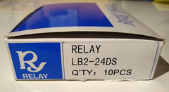 Lot of 10 Rayex 24VDC Relay LB2-24DS 8 Pin DPDT 12 Amp @240VAC / 30VDC