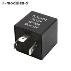 DC12V 24V 180W Car Flasher Relay Turn Signal 3-Pin Car Motorcycle Steering Relay