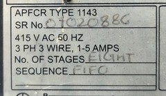 Syntron 1143 Automatic Power Factor Control Relay