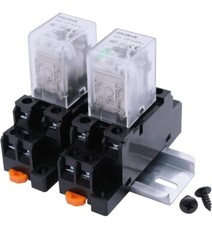 2pcs Jqx13fl Ac 110v/120v Coil 8 Pin 10a Dpdt Led Indicator Electromagnetic Powe