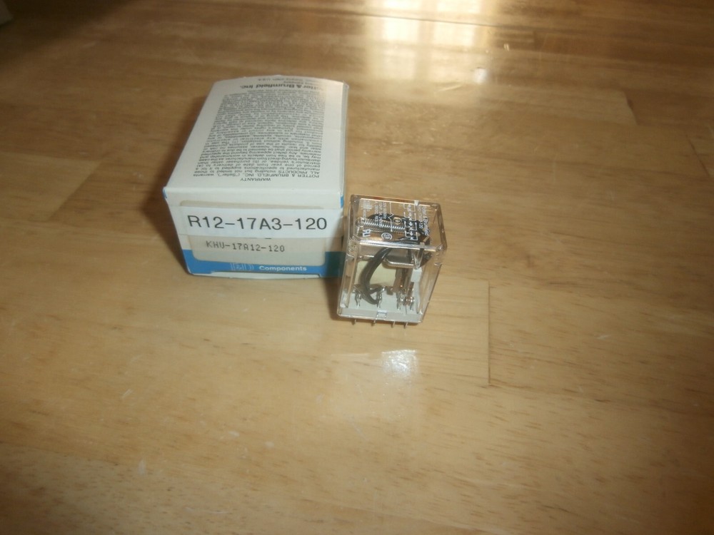 P&B KHAU-17A12-120V 4PDT 5A RELAY,NOS/NIB