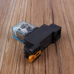 Coil Power Relay with Socket AC 220V 10A DPDT LY2NJ HH62P HHC68A2Z, for F…