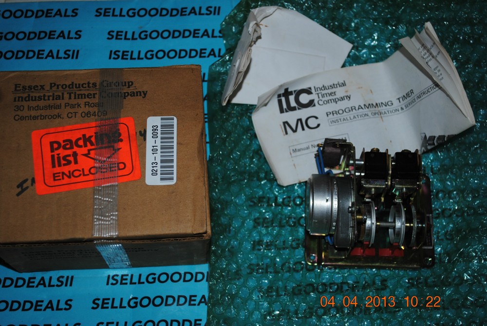 Industrial Timer Company MC8-2SW Electromechanical Timer 120V ITC MC82SW MC-8