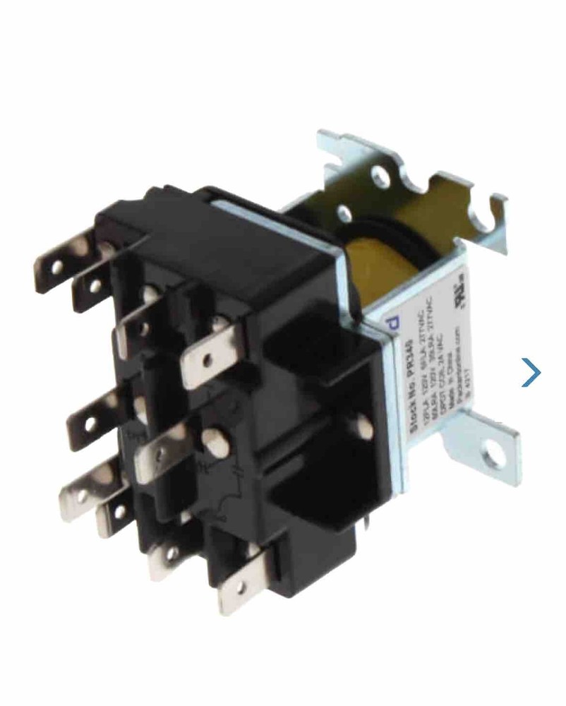 Packard PR340 120V, 6FLA 277VAC, 60LRA 120V, DPDT 24V Coil Universal HVAC Relay