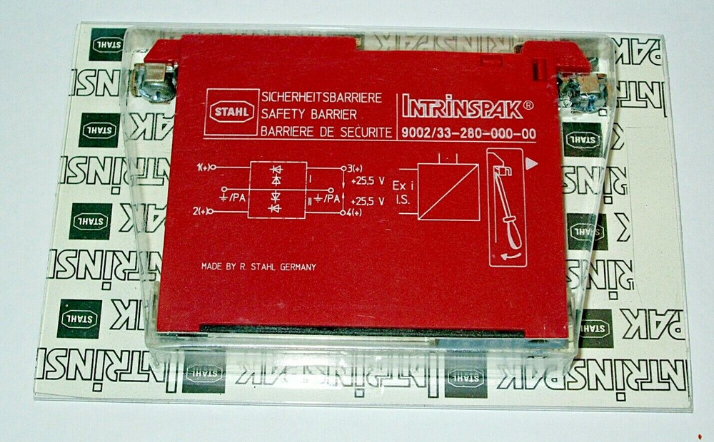Never Used Stahl Intrinspak Safety Barrier Number 9002/33-280-000-00 Free Ship