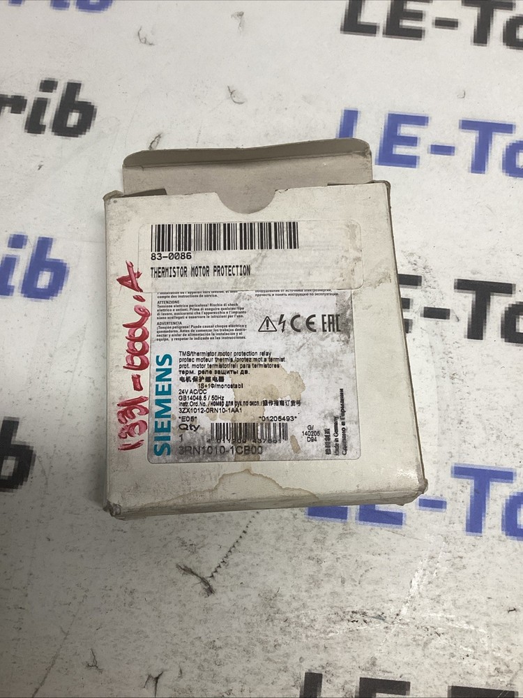 SIEMENS 3RN1010-1CB00 NNB TMS/THERMISTOR MOTOR PROTECTION K-095