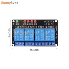 3V 3.3V 1/2/4Channel Relay Module Low Level Trigger Relay with LED Relay Output