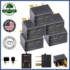5 Pack Copper Contact Starter Relay for Honda and Acura, Long Lasting Durability