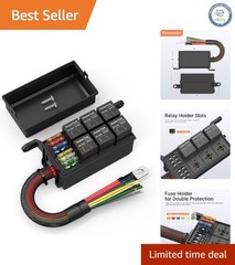 6-Way Waterproof Relay Box – Ideal for Automotive, Marine, and RV Applications