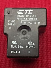 T9AS1D12-12 relay,12VDC, 30A, SPST-NO thru-hole – 1X