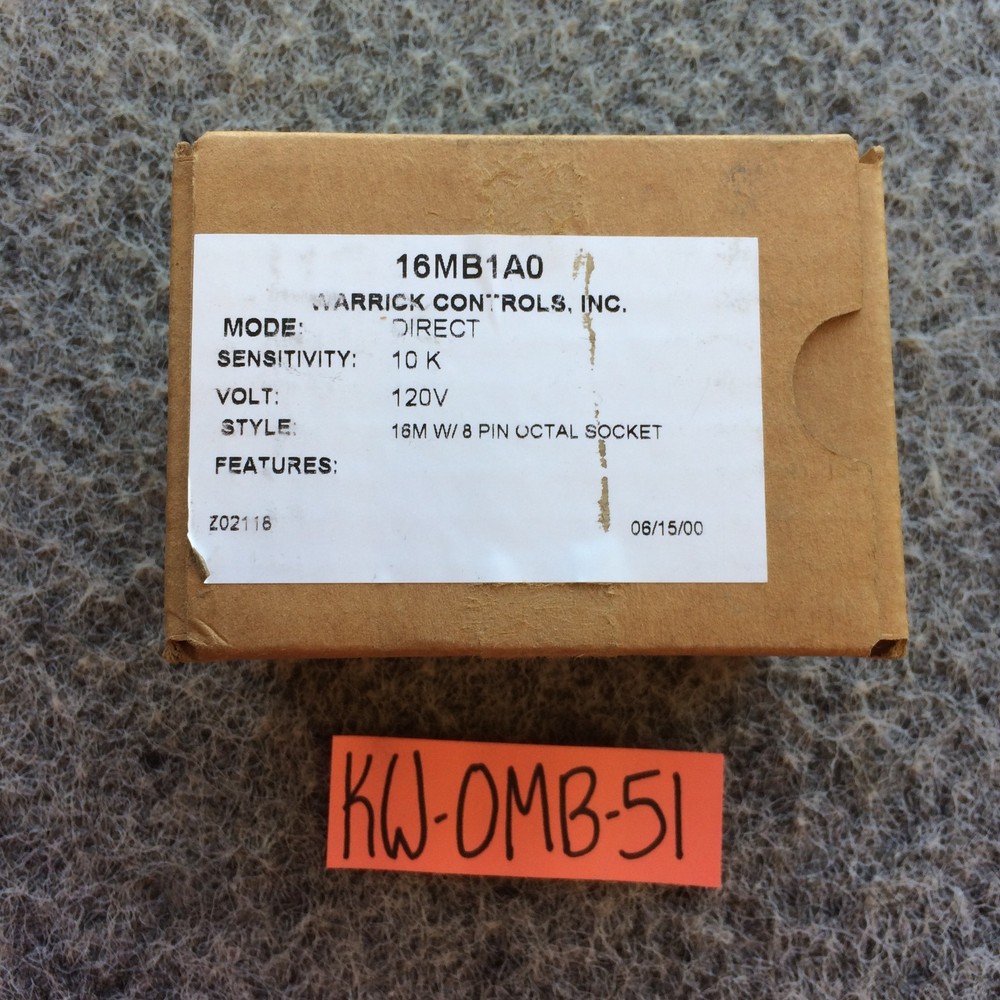 Warrick Controls 16MB1A0 Liquid Level Control Plug-in Module, 10 K&ohm;, 120 VAC