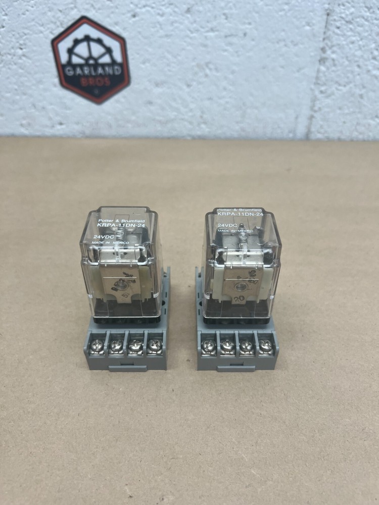 Potter & Brumfield KRPA-11DN-24 24VDC Relay – Lot of 2