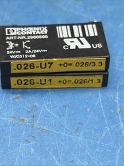 (2) Phoenix Contact 2966595 Solid State Relay 24VDC NNB Fast Shipping + Warranty