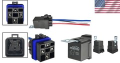 Reliable 12V DC Automotive Relay – 4-Pin Waterproof SPST with Heavy-Duty Wires