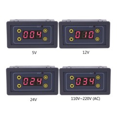 Delay Time Relay Module Timing Delay Cycle Switch Timer 5V 12V 24V 110V-220V