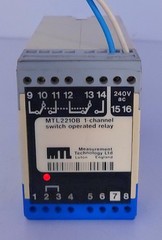 Measurement Technology Ltd. MTL2210B 1-Channel Switch Operated Relay