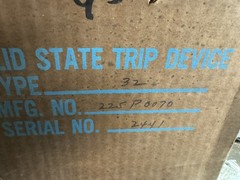 Brown Boveri Circuit Shield Directional Relat Type 32 Model 225p0070 48/125dc