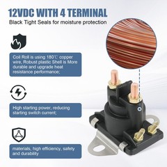 8996158T 12V Power Trim Starter Solenoid Relay Pair for Mercury Mariner Outbo…