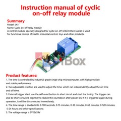 5V 12V 24V DC Infinite Cycle Delay Timer Relay Turn On-off Switch Loop Module